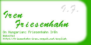 iren friesenhahn business card